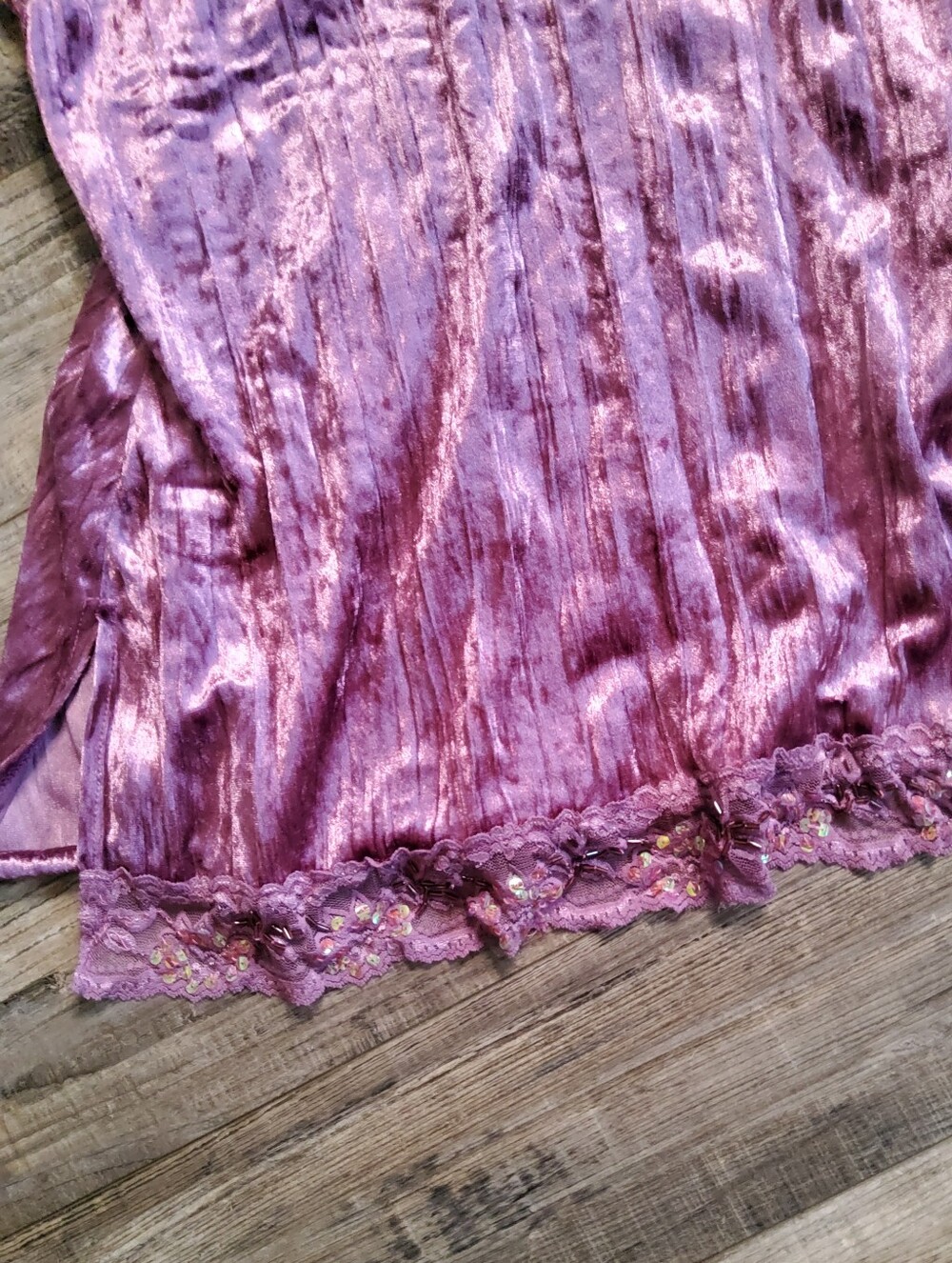 Velvet And Sequin Camisole - Picture 2 of 5